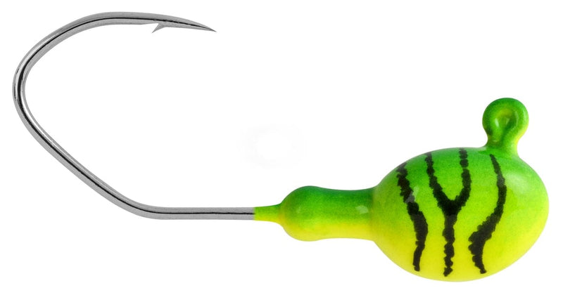 Load image into Gallery viewer, MATZUO WALLEYE/PERCH JIGS 1-4 / Firetiger Matzuo Cutter Sickle Jig Head
