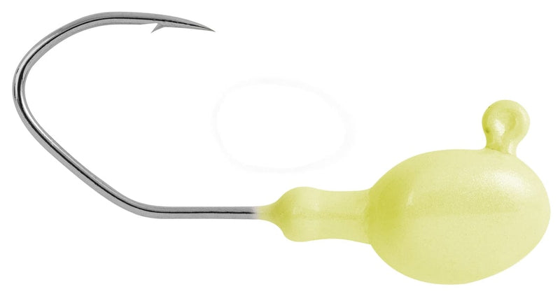 Load image into Gallery viewer, MATZUO WALLEYE/PERCH JIGS 1-4 / Glow Matzuo Cutter Sickle Jig Head
