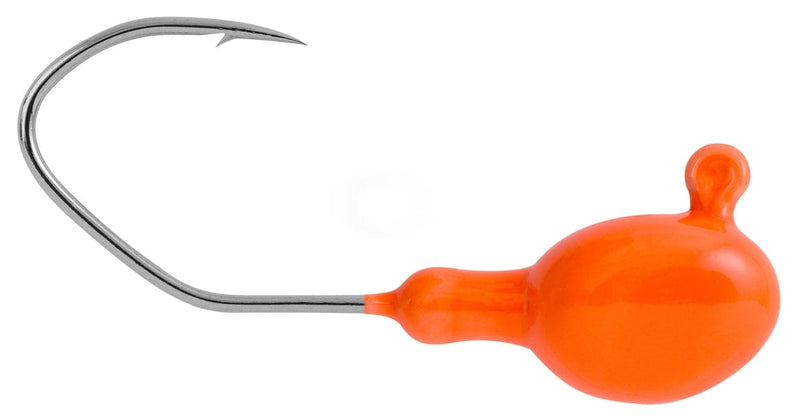 Load image into Gallery viewer, MATZUO WALLEYE/PERCH JIGS 1-4 / Orange Matzuo Cutter Sickle Jig Head
