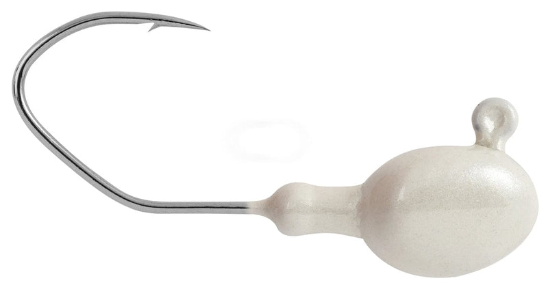 Load image into Gallery viewer, MATZUO WALLEYE/PERCH JIGS 1-4 / White Matzuo Cutter Sickle Jig Head
