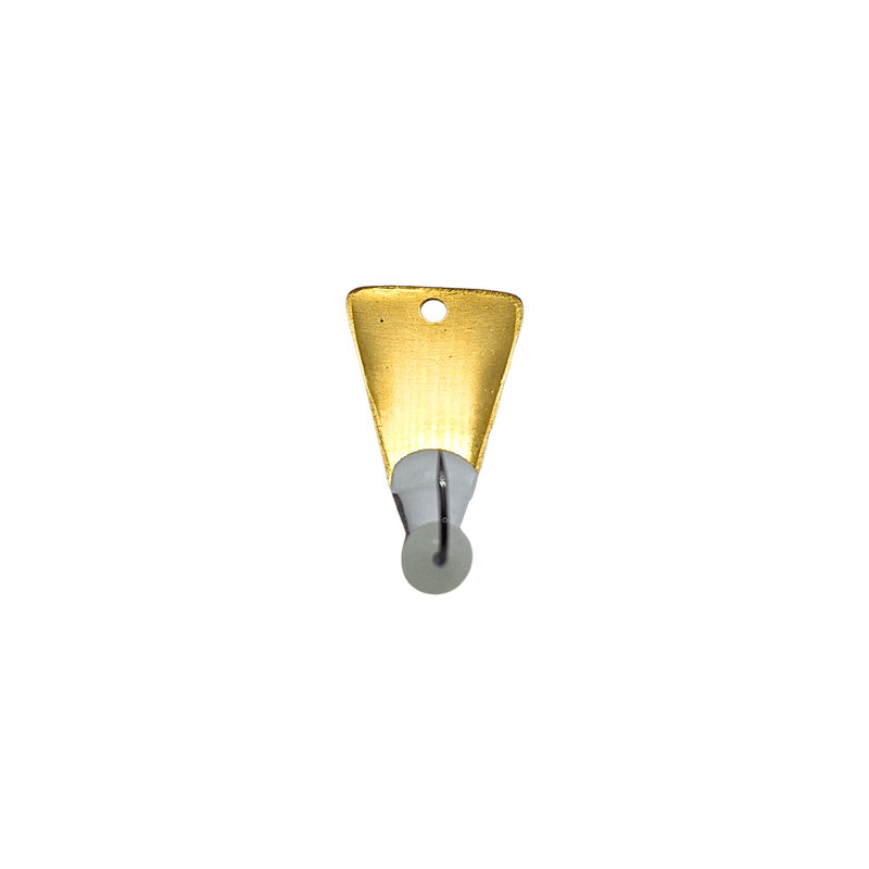 Load image into Gallery viewer, MCGATHYS HOOKS LLC ICE SPOONS Glow-Brass McGathy's Hooks Slab Grabber Fan Cut
