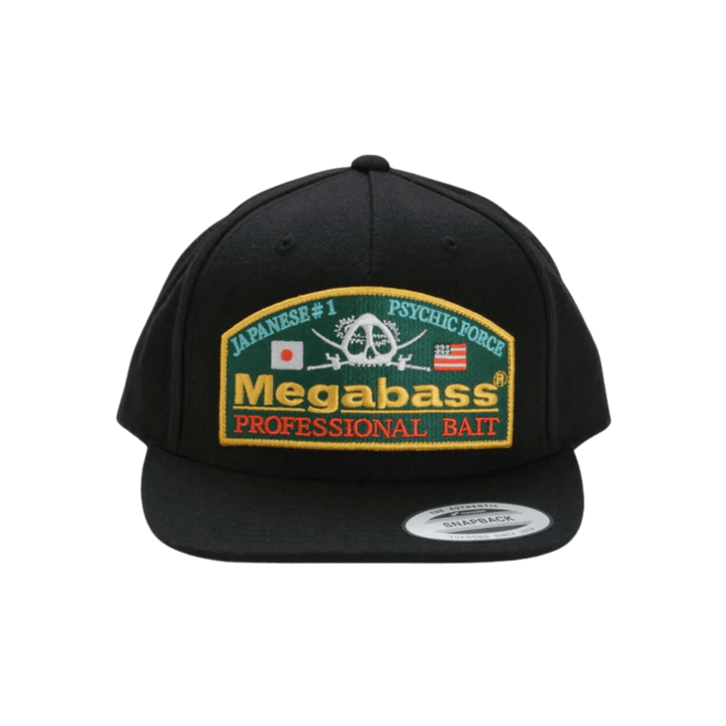 Load image into Gallery viewer, MEGABASS HATS Black Green Megabass Psychic Snapback
