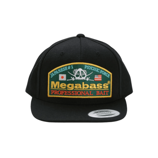 MEGABASS HATS Black Green Megabass Psychic Snapback