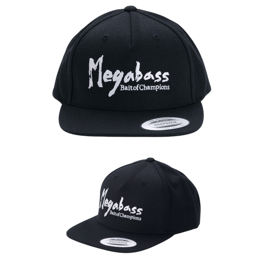 MEGABASS HATS Megabass Brush Snapback Hat (Black)
