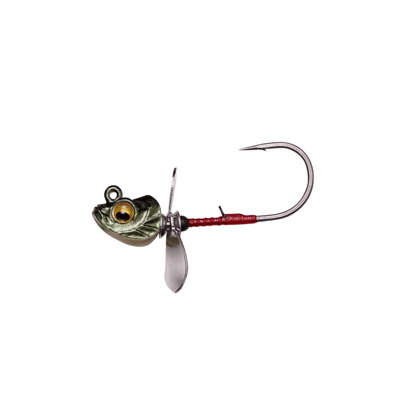Load image into Gallery viewer, MEGABASS OKASHIRA SCREWHEAD 1-8 / 3-0 / Weed Kamo II Megabass Okashira Screwhead Jig
