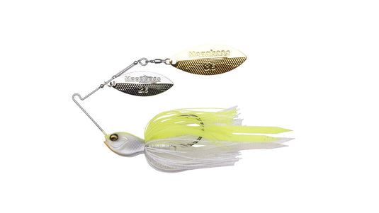MEGABASS SPINNERBAIT/BUZZBAIT 1-2 / White Chartreuse Megabass SV-3 Double Willow Spinnerbait