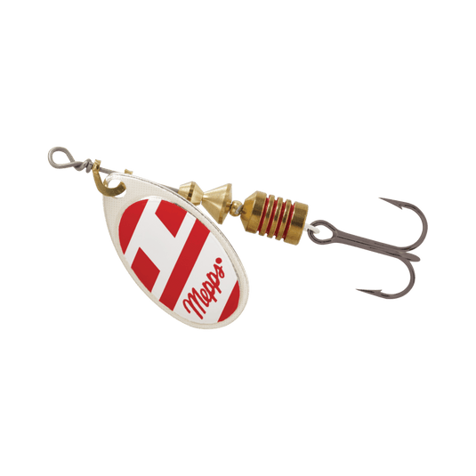 MEPPS AGLIA SPINNER B0 / Red-White Mepps Aglia Plain Spinner