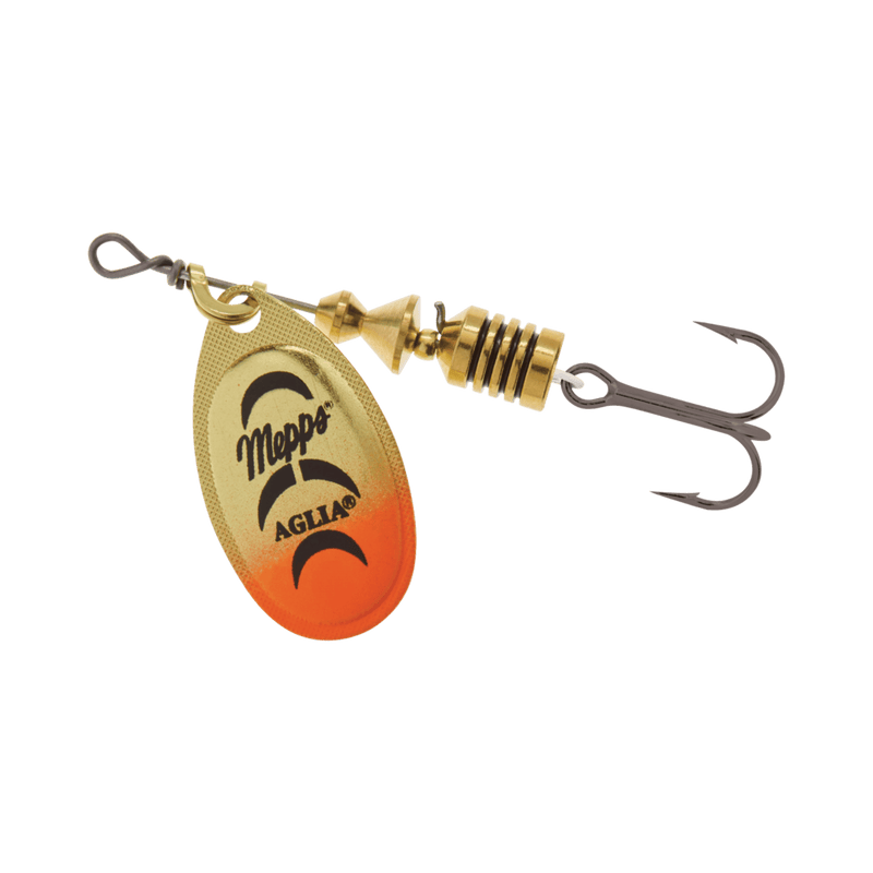 Load image into Gallery viewer, MEPPS AGLIA SPINNER B1 / Gold-Orange Mepps Aglia Plain Spinner
