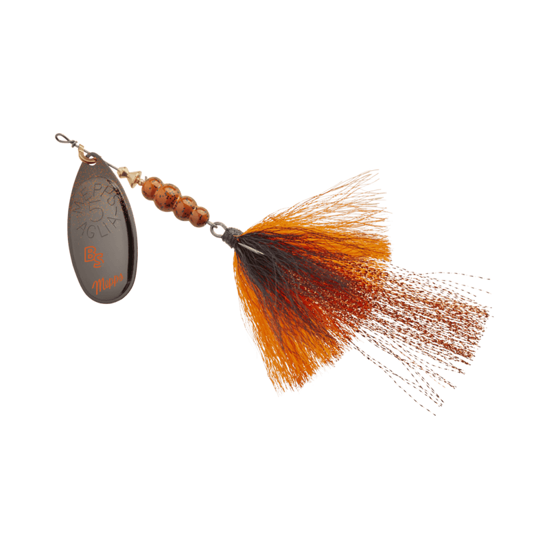 Load image into Gallery viewer, MEPPS BRONZE SLAMMER 3 / Black Fire Craw Mepps Bronze Slammer
