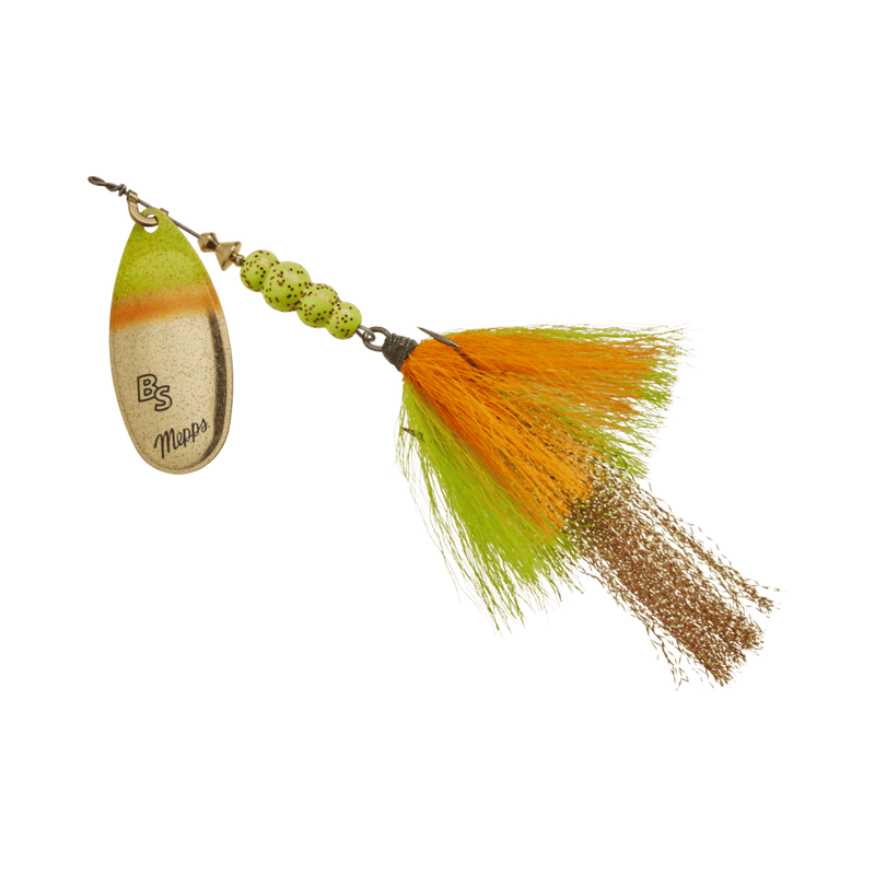 Load image into Gallery viewer, MEPPS BRONZE SLAMMER 3 / Gold Perch Tail Mepps Bronze Slammer
