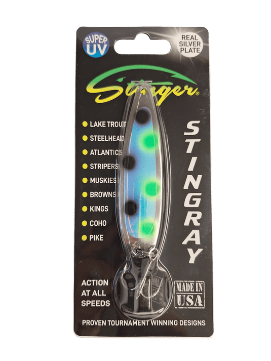 MICHIGAN STINGER TROLLING SPOONS 2 Face UV Michigan Stinger Stingray Spoon