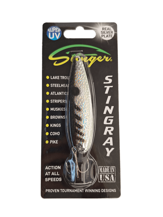 MICHIGAN STINGER TROLLING SPOONS Crushed Blk Alewife Michigan Stinger Stingray Spoon