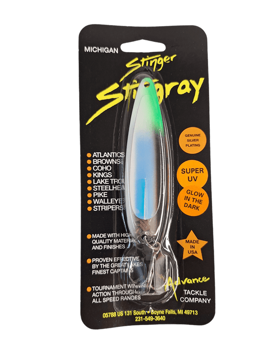 MICHIGAN STINGER TROLLING SPOONS Diehard UV Michigan Stinger Stingray Spoon