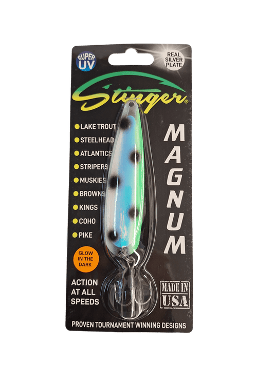 MICHIGAN STINGER TROLLING SPOONS Lance's 2 Face Michigan Stringer Magnum Spoon