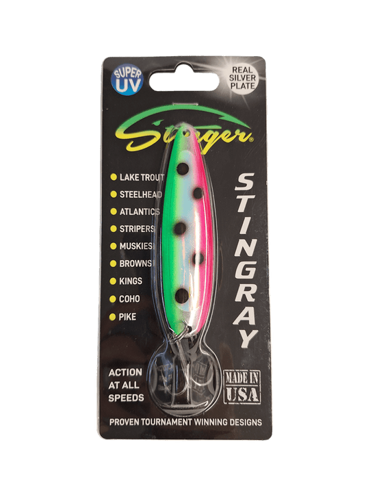 MICHIGAN STINGER TROLLING SPOONS Melon UV Michigan Stinger Stingray Spoon