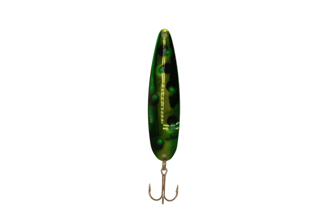 Load image into Gallery viewer, MICHIGAN STINGER TROLLING SPOONS Nuclear Green Michigan Stringer Stingray Spoon

