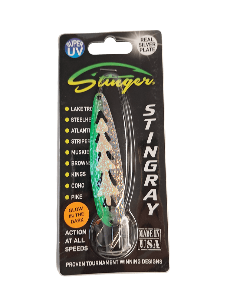 Load image into Gallery viewer, MICHIGAN STINGER TROLLING SPOONS UV Natural Michigan Stinger Stingray Spoon
