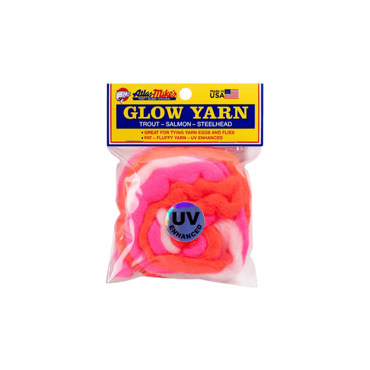 Atlas Mike's UV Glow Yarn | Colour: Rainbow | Fishing World