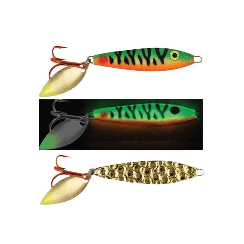 Load image into Gallery viewer, MOONSHINE ALL ICE 1-4oz / Wild Perch Moonshine Two-Face Shiver Spoon
