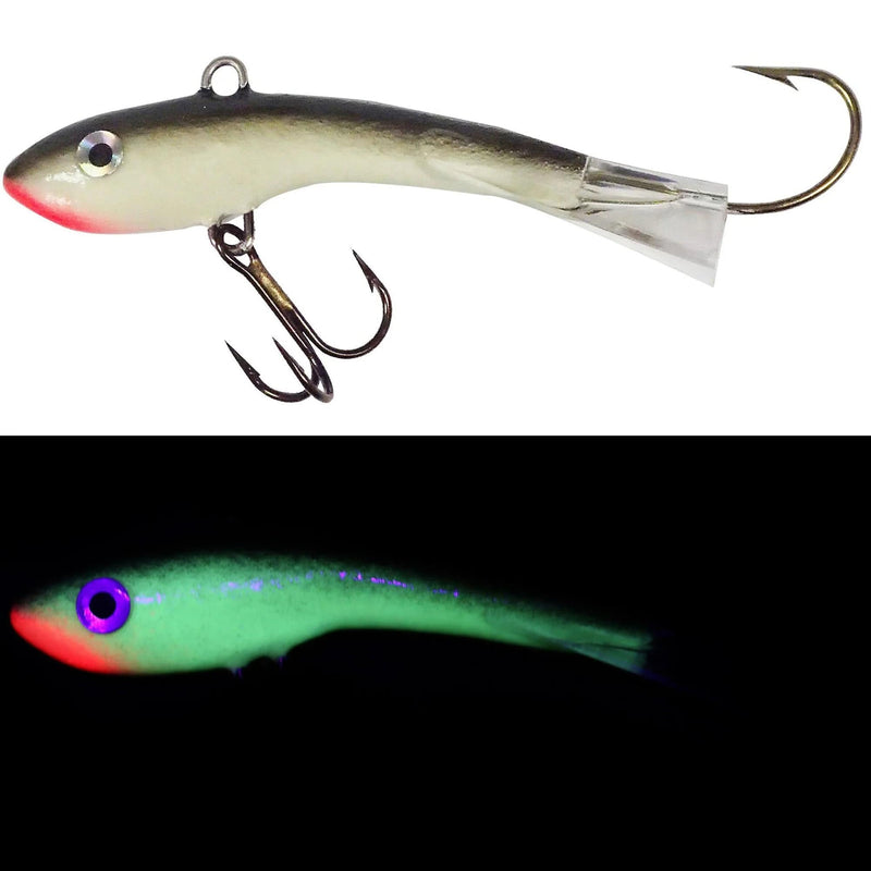 Load image into Gallery viewer, MOONSHINE ICE GLIDE BAITS 3 / Carbon 14 Moonshine Shiver Minnow
