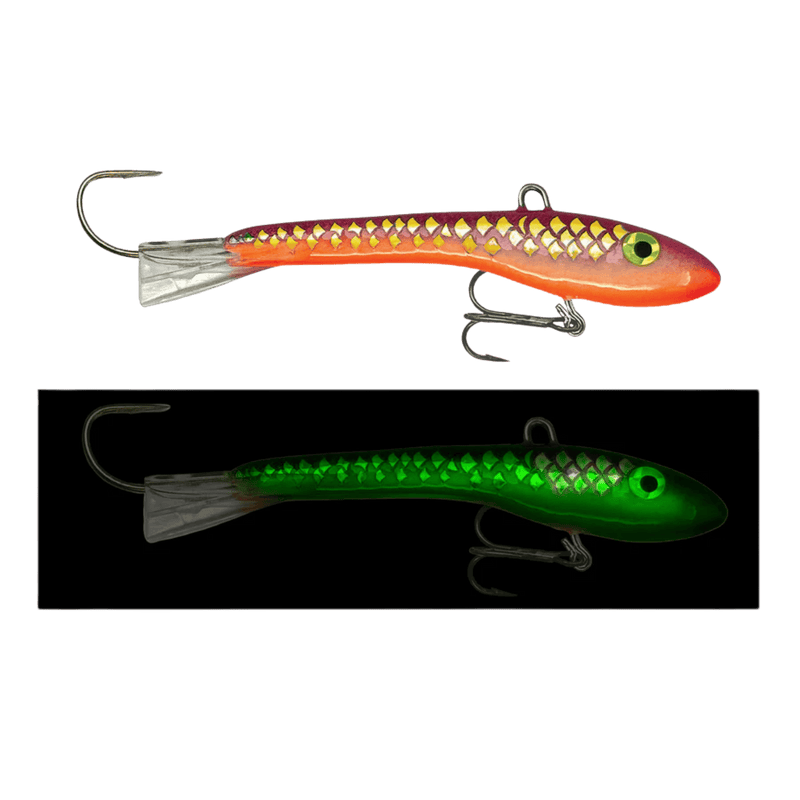 Load image into Gallery viewer, MOONSHINE ICE GLIDE BAITS 3 / Craw Scale Moonshine Rattling Shiver Minnow
