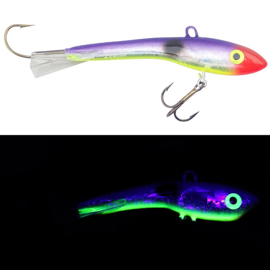 MOONSHINE ICE GLIDE BAITS 3 / Crazy JJ Moonshine Shiver Minnow Holographic