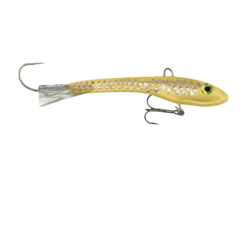 Load image into Gallery viewer, MOONSHINE ICE GLIDE BAITS 3 / Gold Scale Moonshine Rattling Shiver Minnow
