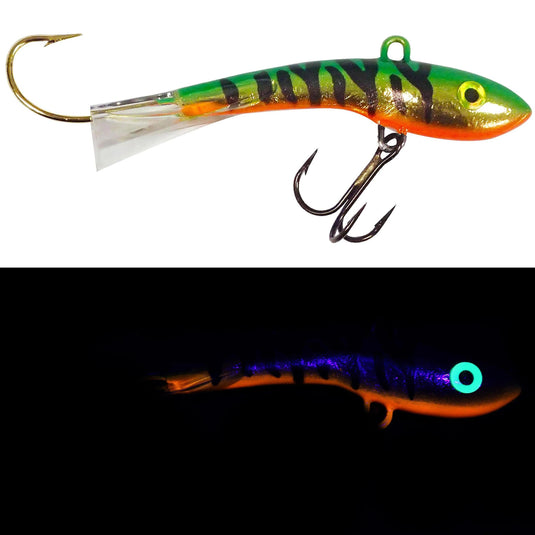 MOONSHINE ICE GLIDE BAITS 3 / Golden Perch Moonshine Shiver Minnow Metallic