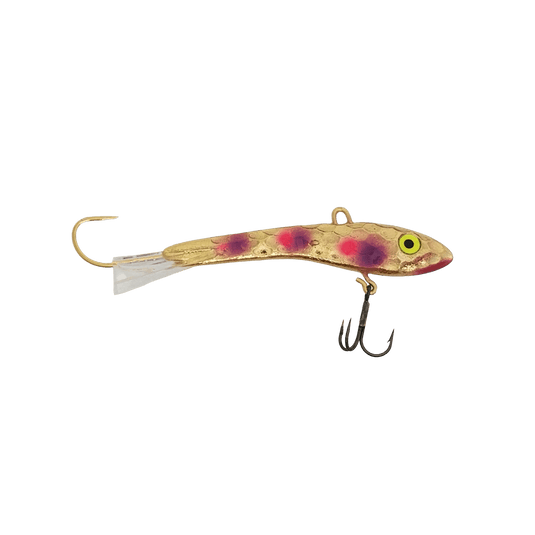 MOONSHINE ICE GLIDE BAITS 3 / LSO Gold Barbie Moonshine Shiver Minnow
