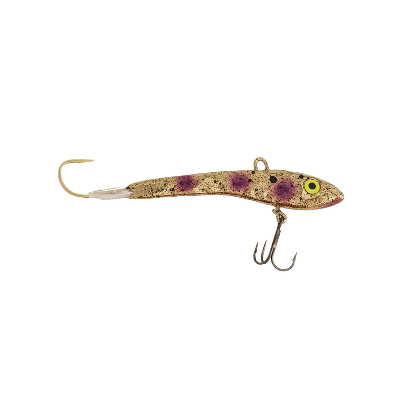 Load image into Gallery viewer, MOONSHINE ICE GLIDE BAITS 3 / LSO Gold Grape Moonshine Shiver Minnow
