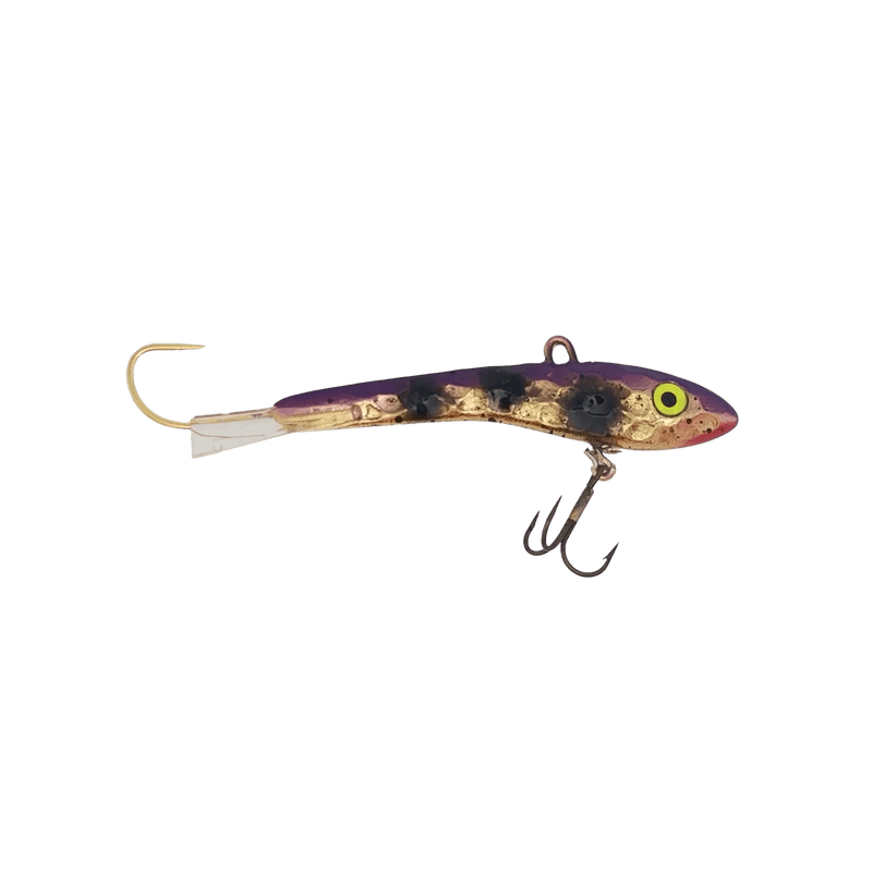 Load image into Gallery viewer, MOONSHINE ICE GLIDE BAITS 3 / LSO Gold Midnight Moonshine Shiver Minnow
