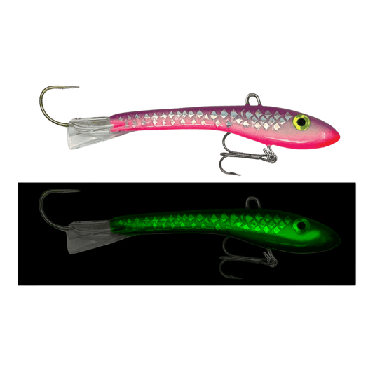 MOONSHINE ICE GLIDE BAITS 3 / Shell Scale Moonshine Rattling Shiver Minnow