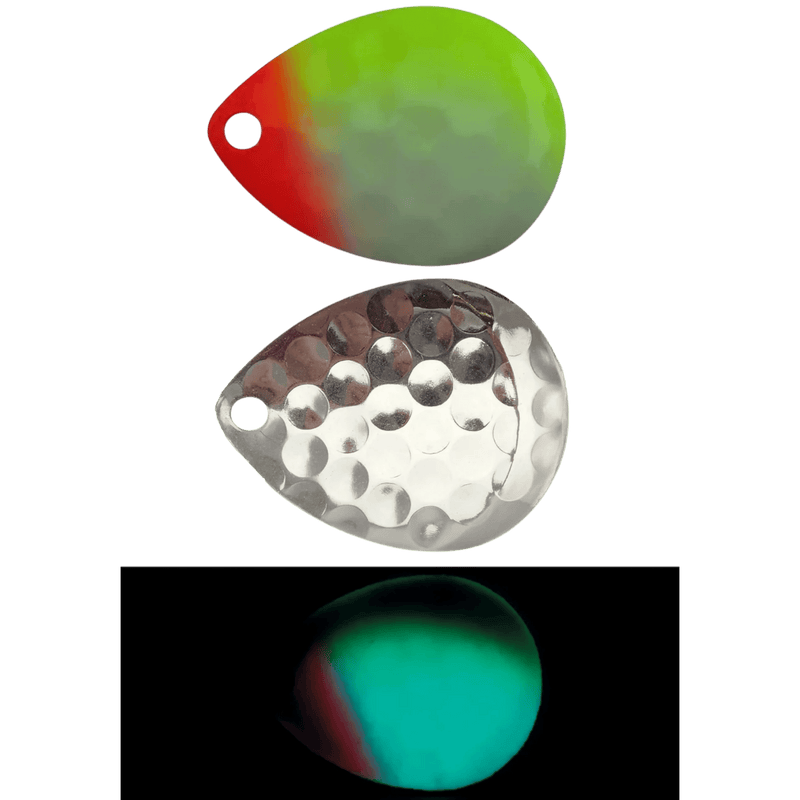 Load image into Gallery viewer, MOONSHINE WORM HARNESS 5 / Blue Clown Moonshine Colorado Blades 3-PK - Super Glow
