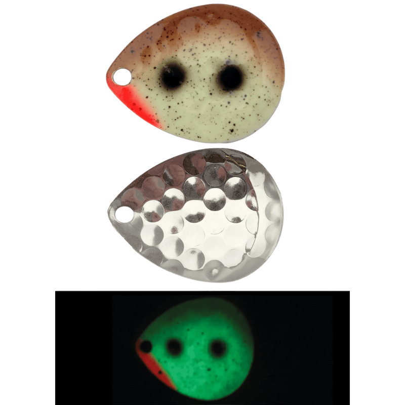 Load image into Gallery viewer, MOONSHINE WORM HARNESS 5 / Goby Moonshine Colorado Blades 3-PK - Super Glow
