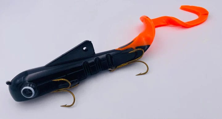 Load image into Gallery viewer, MUSKY INNOVATIONS MUSKY/PIKE Black Orange Musky Innovations 12&quot; Magnum Bulldawg
