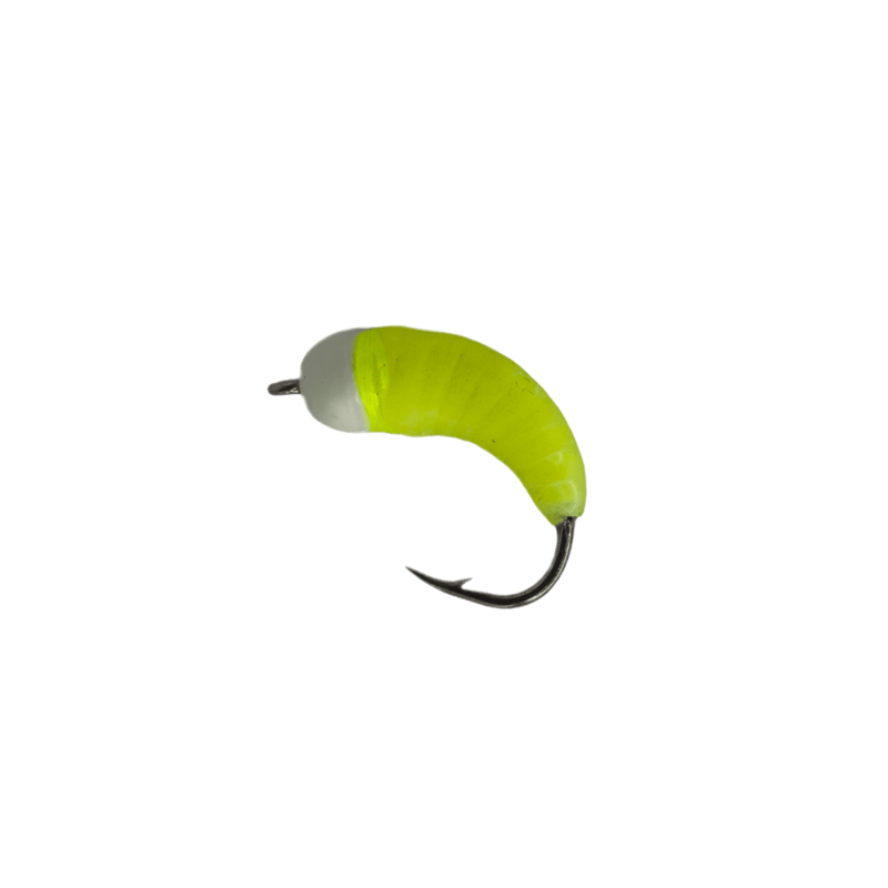 Load image into Gallery viewer, NEPTUNE FLIES ICE JIGS Small / Glow Chartreuse Neptune Ice Bug 2 Pack
