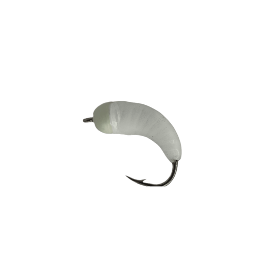 NEPTUNE FLIES ICE JIGS Small / Glow White Neptune Ice Bug 2 Pack