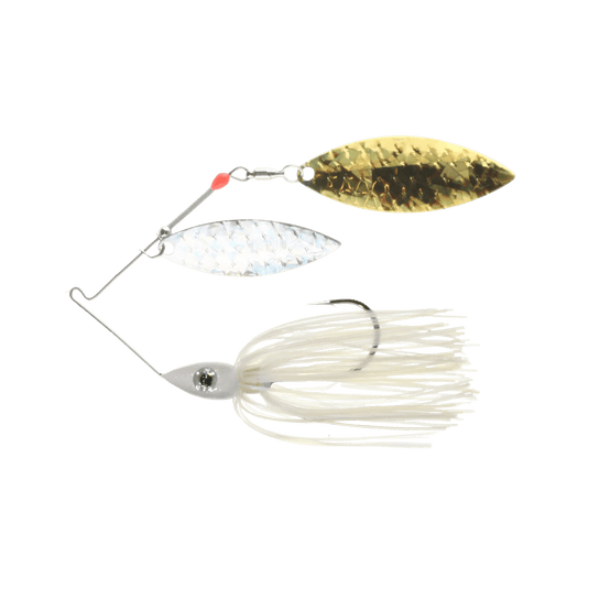 NICHOLS SPINNERBAIT/BUZZBAIT 1/2 / Blue Shad - Silver/Gold Glass Nichols Lures Pulsator Shattered Glass Spinnerbait