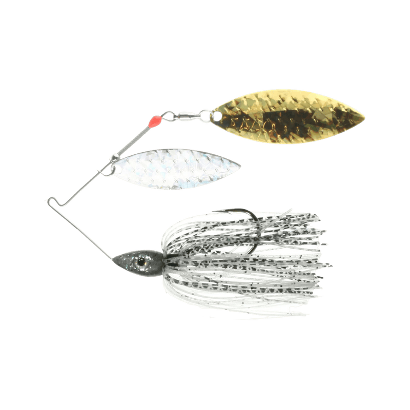 Load image into Gallery viewer, NICHOLS SPINNERBAIT/BUZZBAIT 1/2 / Gizzard - Silver/Gold Glass Nichols Lures Pulsator Shattered Glass Spinnerbait
