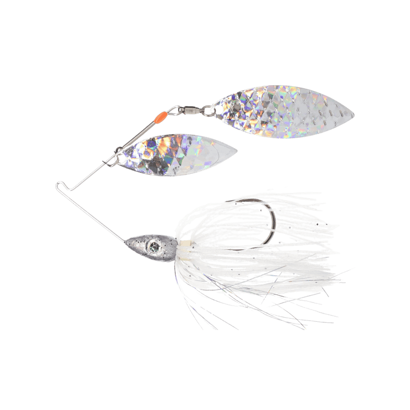 Load image into Gallery viewer, NICHOLS SPINNERBAIT/BUZZBAIT 3/8 / Green Crystal - Silver Glass Nichols Lures Pulsator Shattered Glass Spinnerbait
