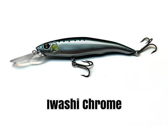 NISHINE JERKBAIT Iwashi Chrome Nishine Lure Works Erie 95 Md Jerkbait