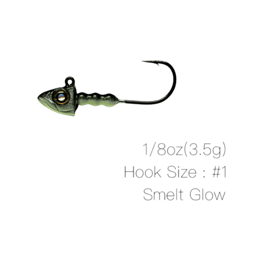 NISHINE SMELT HEAD 1/8 / Smelt / 1 Nishine Lure Works Smelt Head
