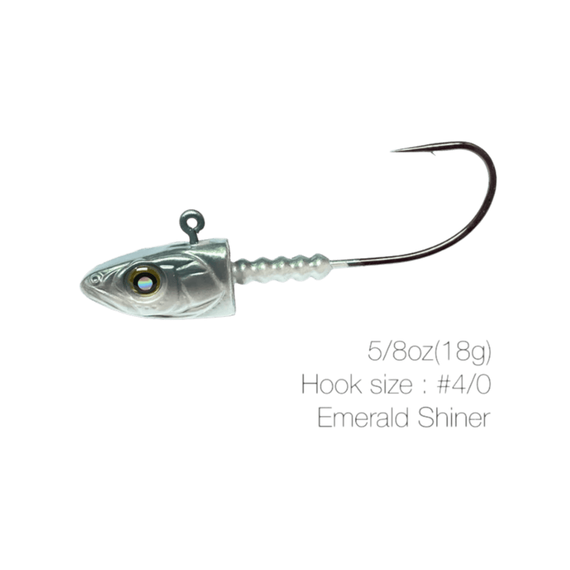 Load image into Gallery viewer, NISHINE SMELT HEAD 5/8 / Emerald Shiner / 4-0 Nishine Lure Works Smelt Head
