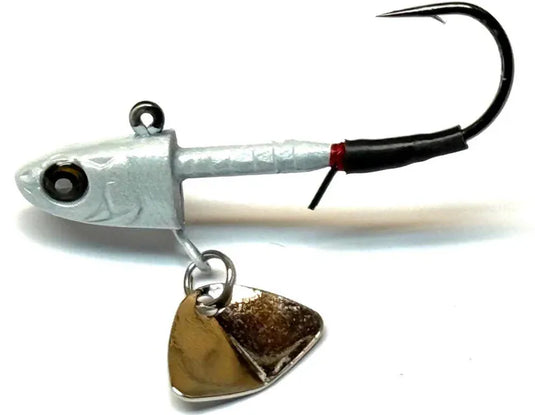 NISHINE SWIMBAIT JIGS 1-10oz - 1 / Pearl White Nishine Lure Works Smelthead Finesse