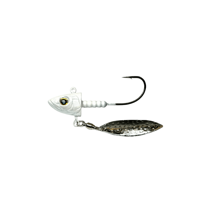 Load image into Gallery viewer, NISHINE SWIMBAIT JIGS 3-4OZ / Pearl White Nishine Lure Works Smelt Head Plus
