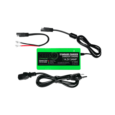 NORSK ICE FISHING BATTERIES Norsk Lithium 14.2V 3A LiFePO4 Charger