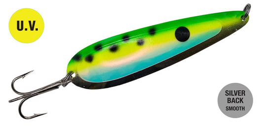 NORTHERN KING TROLLING SPOONS Pickleseed Glow UV Northern King Magnum Spoon