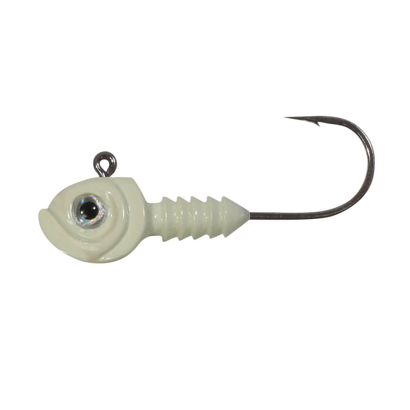 Load image into Gallery viewer, NORTHLAND ALL JIGS 3/4 5/0 Hook / Glo White Northland Magnum Smeltinator Jig
