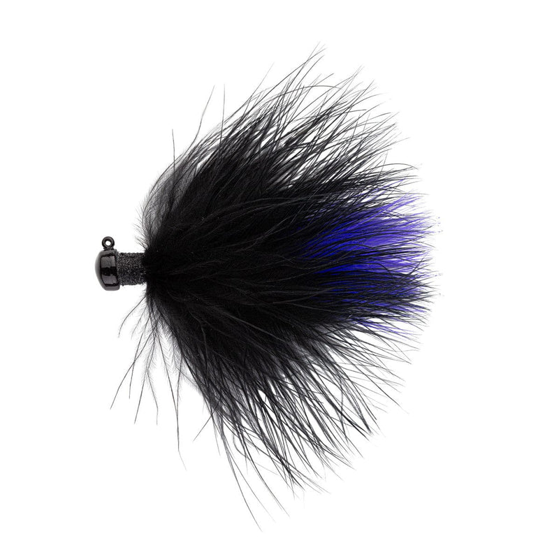 Load image into Gallery viewer, NORTHLAND BASS JIGS 1-8 / Black Purple Northland Marbou Jig
