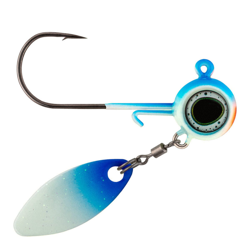 Load image into Gallery viewer, NORTHLAND BASS JIGS 1-8 / Moonlight Northland Deep-Vee Spin Jig
